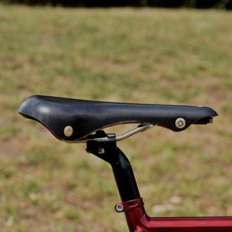 Lederen zadel Soulor zwart