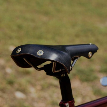 Lederen zadel Soulor zwart