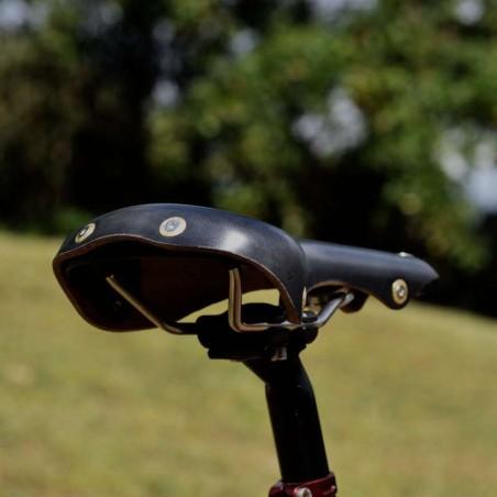 Lederen zadel Soulor zwart