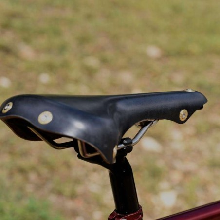 Lederen zadel Soulor zwart