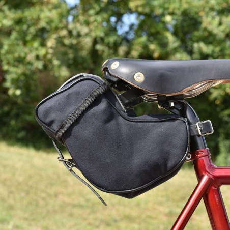 sacoche de selle vélo 322GB786BLACK entièrement noir