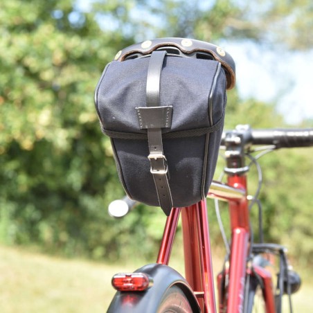 Borsa a tracolla GB786 Attacco/chiusura in pelle - Tutto nero