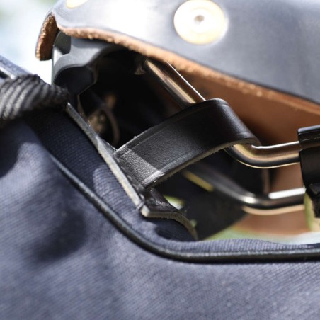 Borsa a tracolla GB786 Attacco/chiusura in pelle - Tutto nero