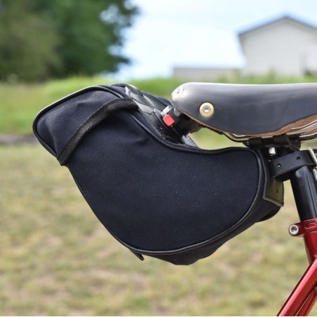 GB786 Borsa da sella con fissaggio/chiusura KlickFix - Tutto nero