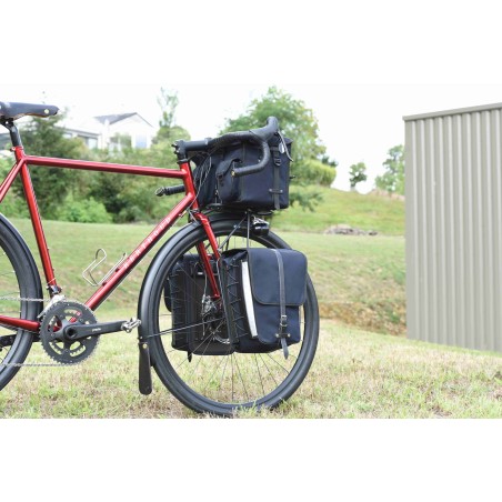 Paar Seitentaschen GB1500 Riemen-/Federbefestigung - Komplett schwarz