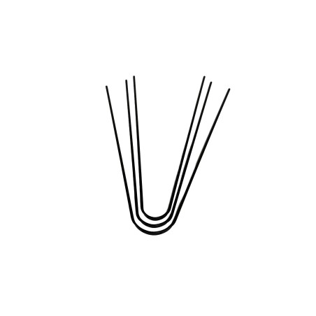 Pair of aluminum stays for 40mm wide fenders