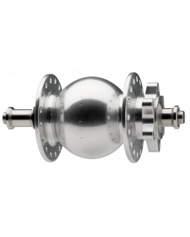 Buje Dynamo Fat bike SON 28 discos 6 agujeros 135mm plata