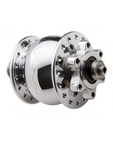 Moyeu dynamo SON 28 disque 6 trous poli