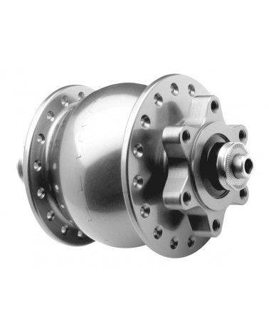 SON 28 dynamonav med silveranodiserad 6-hålsskiva