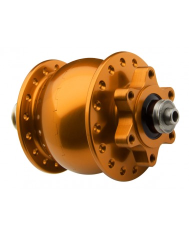 Moyeu dynamo SON 28 disque 6 trous orange