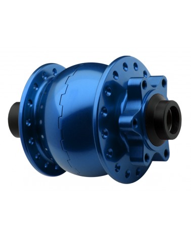 Buje dinamo SON 28 eje 15 disco 6 agujeros azul