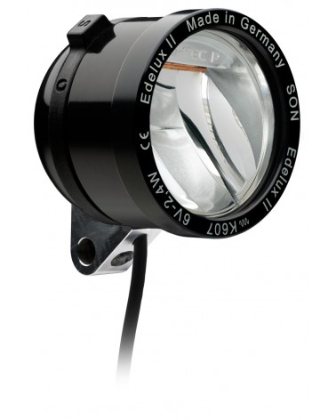 Edelux strålkastare silver LED cykelbelysning navdynamo 2