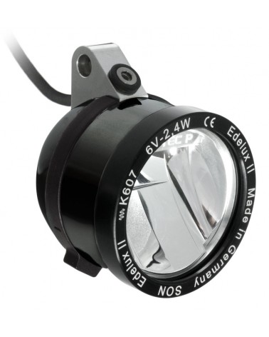 SON Edelux inverteret LED-cykelforlygte med dynamonav 2