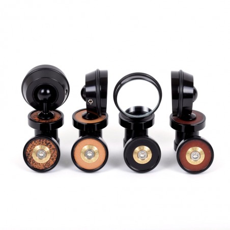 Styrespeil for touring-sykler Berthoud svart anodisert skinn