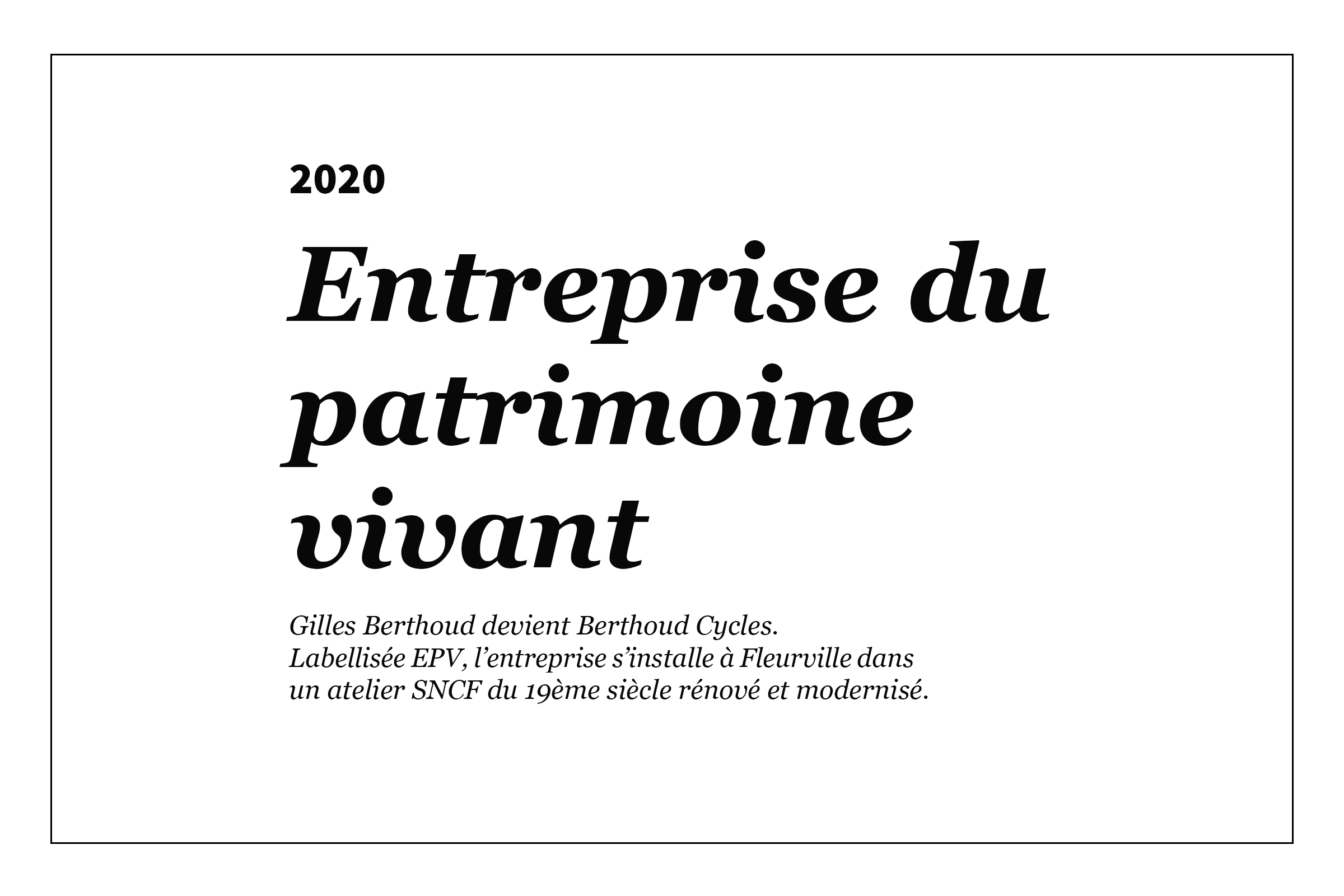 2020 - Entreprise du patrimoine vivant